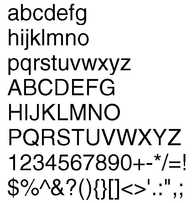 Шрифт helvetica