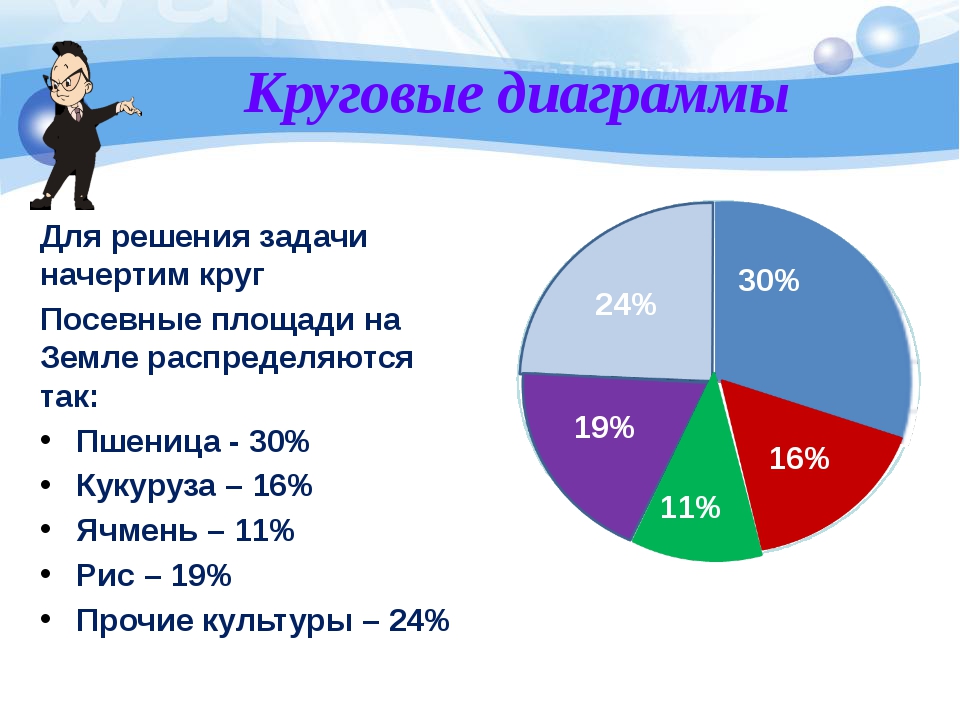 Круговые диаграммы 10 класс