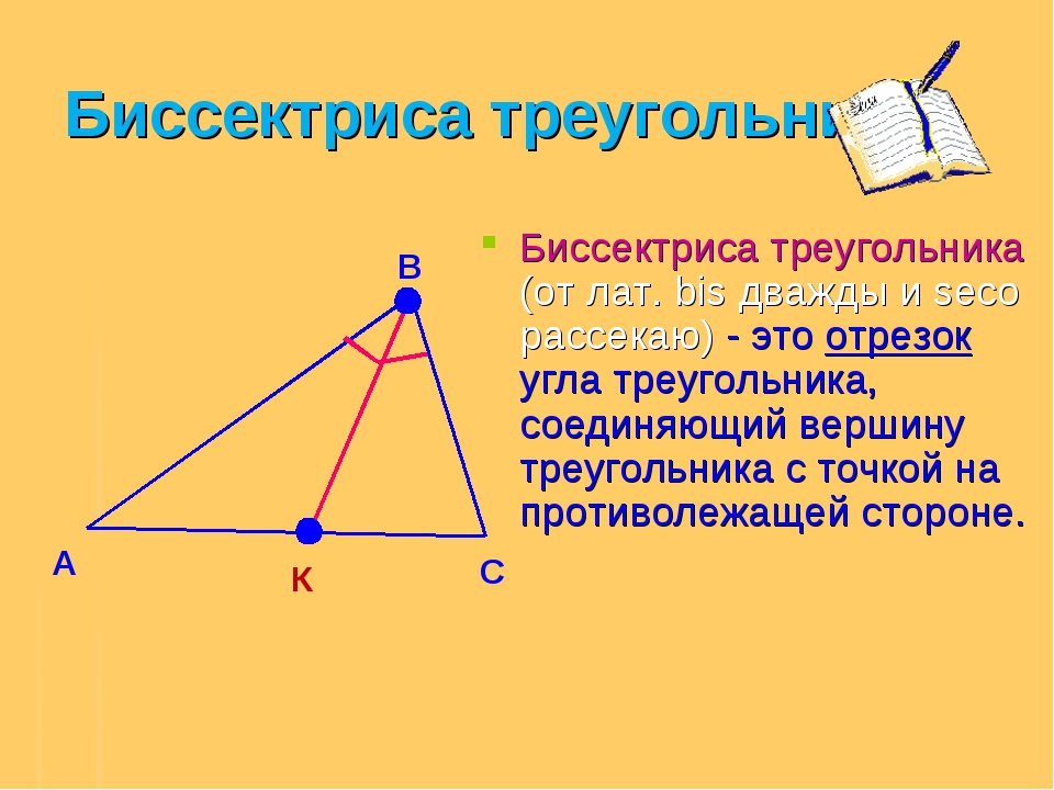 Треугольник геометрия 7 определение. Биссектриса треугольника треугольника. Что такое биссектриса треугольника в геометрии. Биссектриматреугольника. Биссектриса остроугольника.