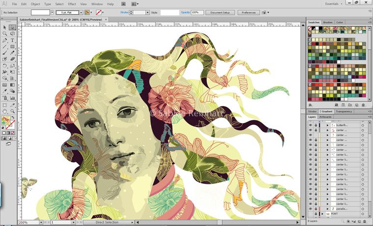 Adobe illustrator редактировать изображение