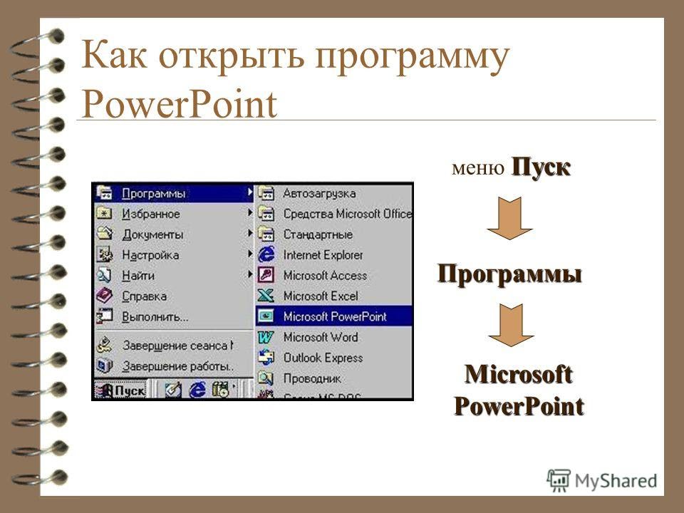 Powerpoint открыть презентацию