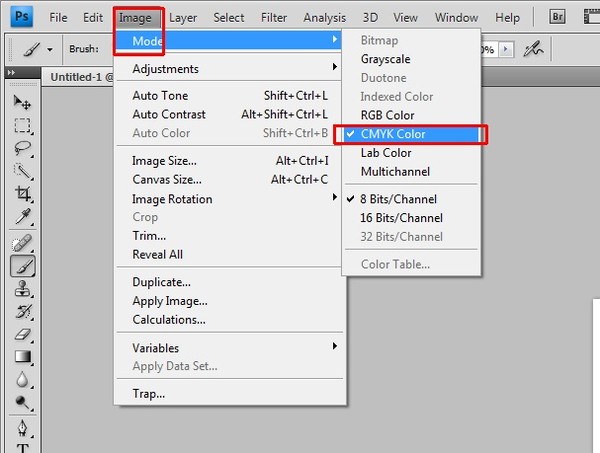 Как перевести изображение в cmyk