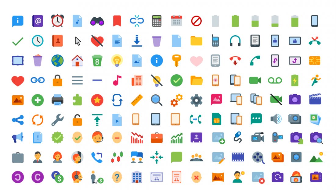 Цветные иконки. Icon Pack PNG.