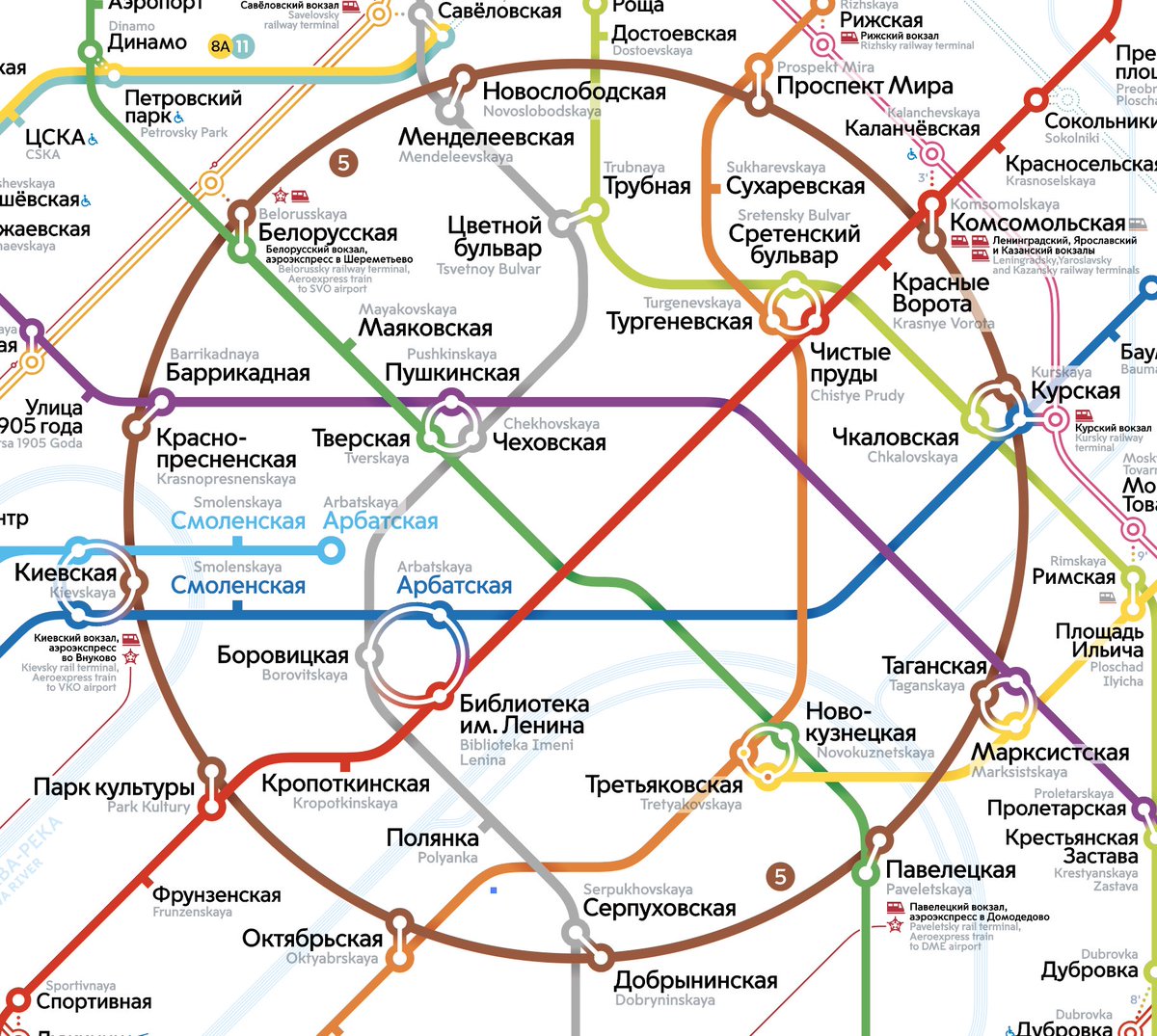 Схема метро москва карта фото
