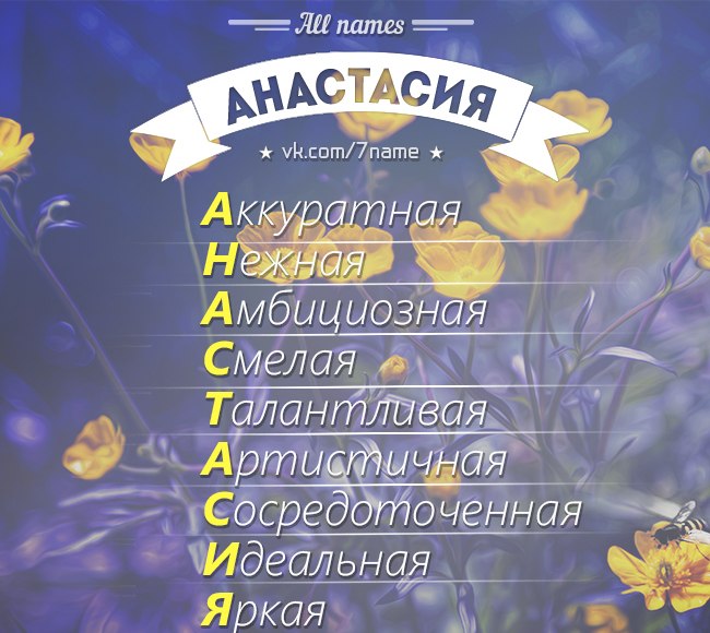 Презентация имени настя