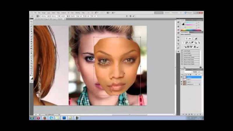 Как заменить лицо на картинке в фотошопе