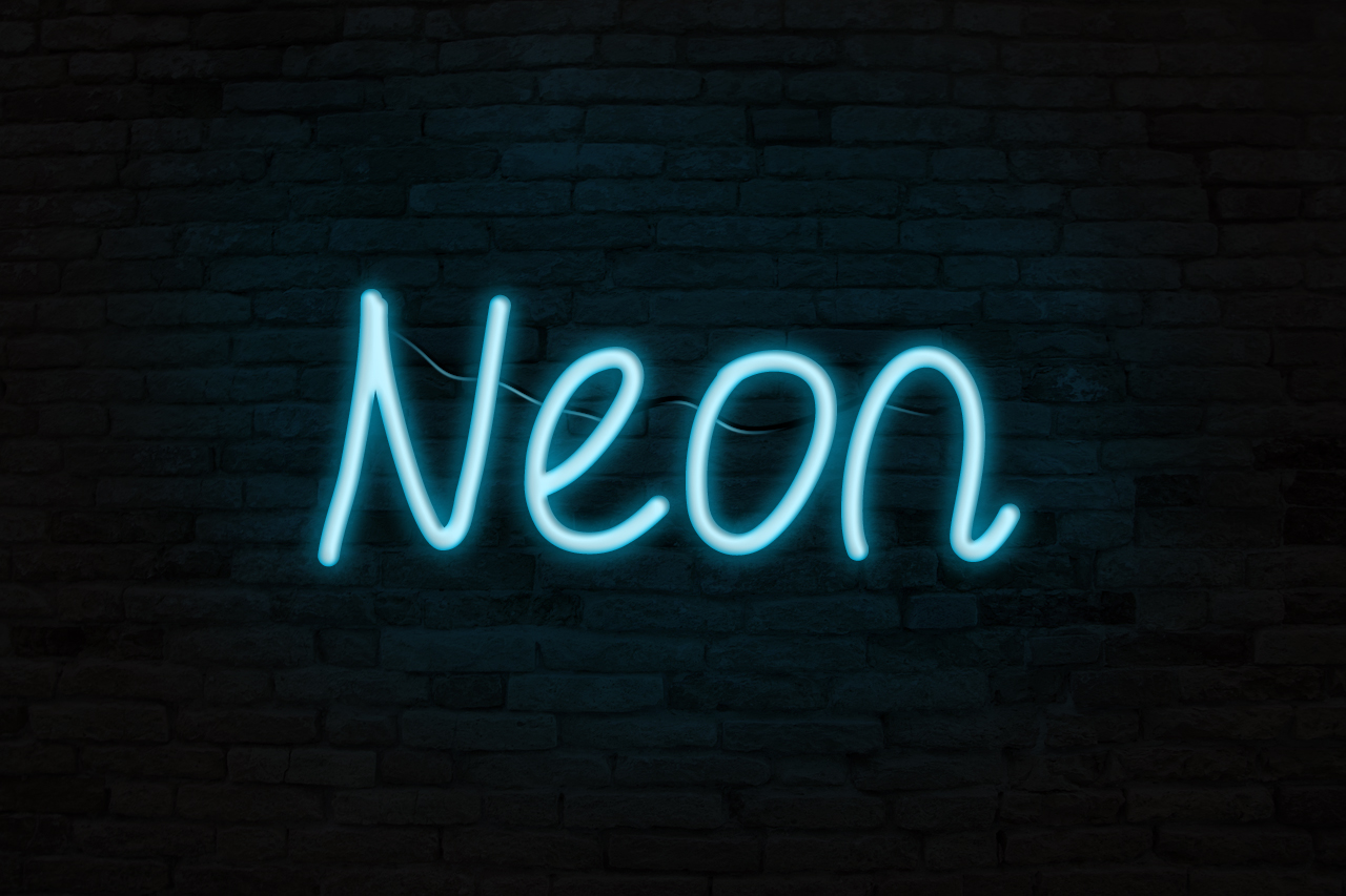 Neon надпись