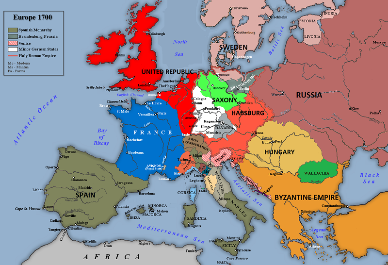 1700 на русские. Карта Европы 1700 года. Карта 1700 года с городами Европа. Карта Европы 1700 года политическая.