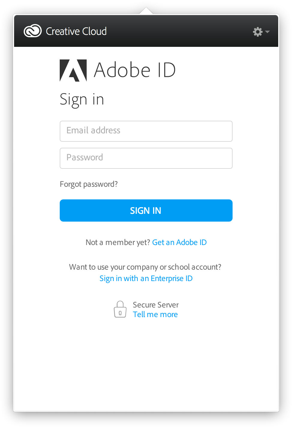 Adobe account