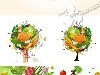 Осенний векторный клипарт - нарисованные овощи (капуста, морковь, картофель, ...