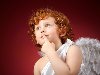 Рыжий ангел обои, фото Мальчик с крыльями картинки