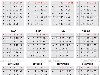 простой календарь 2013 - Стоковая иллюстрация