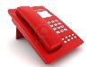 Образ красивый, красный телефон на белом фоне Фото со стока - 10380867