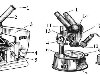 Устройство микроскопов: А - БИОЛАМ; Б - МБС-1. 1 - окуляр, 2 - тубус, ...