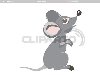 Симпатичная маленькая мультяшная мышь | Фото большого размера |ID 3301797