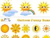Солнышко - нарисованное солнце в векторе. Sun, background with the sun ...