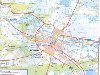 Карта Тюмени. Карта авто дорог города Тюмень, схема транзитного проезда, ...