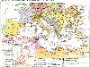 Карта военных действий на Средиземном море.
