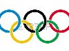 Олимпийские игры кольца - символ Олимпийских игр, изолированных на белом ...