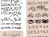... каллиграфического письма, выполненного ширококонечным пером (рис. 143).