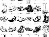 Черно-белые векторные рисунки на тему обуви.