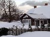 Латвия зима дом усадьба снег снегопад стихия дача