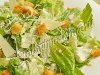 Салат Цезарь. Состав. на 2 порции; 1 пучок салата Ромэн (romaine lettuce), ...
