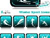 Зимние виды спорта - векторные иконки. Winter Sport Icons Vector