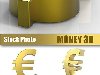 Клипарт Денежные знаки, деньги 3D? доллар, евро.