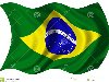 изолированный флаг Бразилии