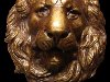 Голова льва (гипс тонированный под бронзу)