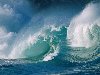 Изображение голубой морской волны, размер: 1600x1200 пикселей