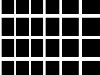 Зрительная иллюзия возникновения темно-серых шариков на белых перекрестиях.