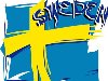 Художественный флаг Швеции фото. Другое художественное исполнение