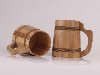 Сувенирный деревянный бокал (пивная кружка) емкостью 0,7