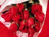 Скачать обои Букет, розы, красные, яркие, цветы 1280x1024.