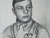 Герой Советского Союза товарищ Рычагов. Бумага, карандаш.