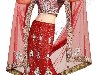 Красный с пурпурным индийский национальный костюм чания (чанья) чоли из ...