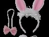 Уши зайца, ушки зайчика, карнавальный набор Зайка: ободок с ушками, хвост и