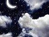 луну и звезды в ночном небе Фото со стока - 10196787