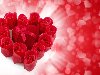 розы сердечком, открытка с сердечками, подарок сердца, heart roses, ...