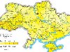 Карта загрязнения территории Украины цезием