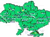 Карта Украины с указанием административных центров