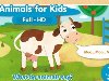 Развивающая, обучающая игра о животных для самых маленьких деток от года и ...