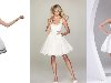 Модные короткие белые платья 2013