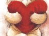 Оригинал схемы вышивки «мишка с сердцем» Оригинал