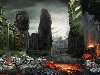 Разрушенный город - иллюстрация для браузерной игры Genesyx