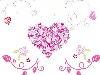 бесплатный красивый цветочный рисунок вектор сердца