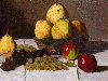Натюрморт с грушами и виноградом - Клод Моне. Художник: Клод Моне