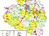 Карта Тульской области подробная с дорогами и городами: